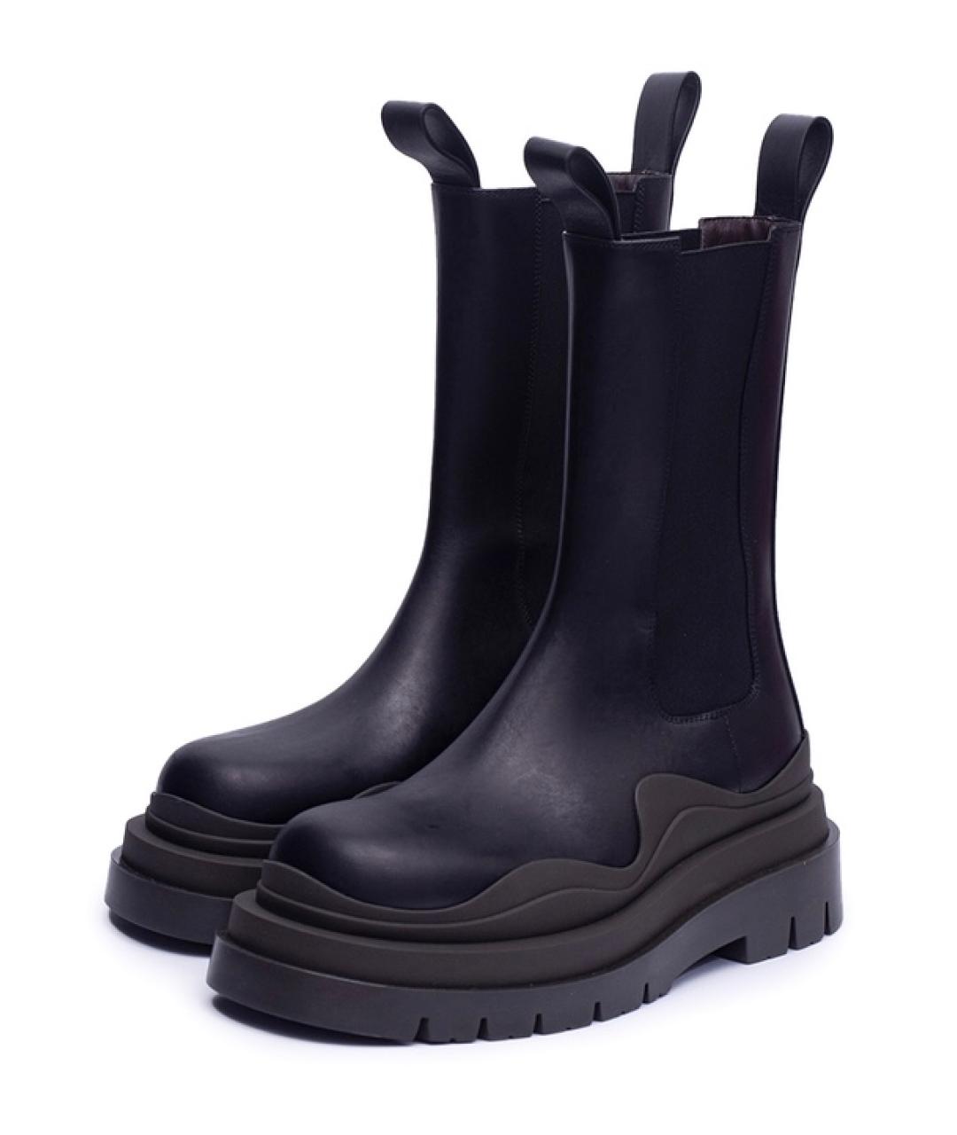 BOTTEGA VENETA Коричневые кожаные ботинки, фото 2