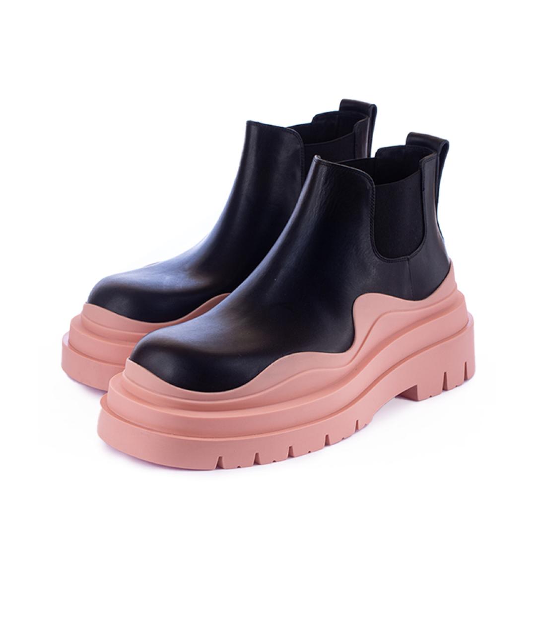 BOTTEGA VENETA Черные кожаные ботинки, фото 2