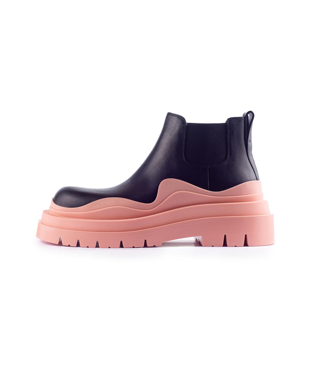 BOTTEGA VENETA Черные кожаные ботинки, фото 3