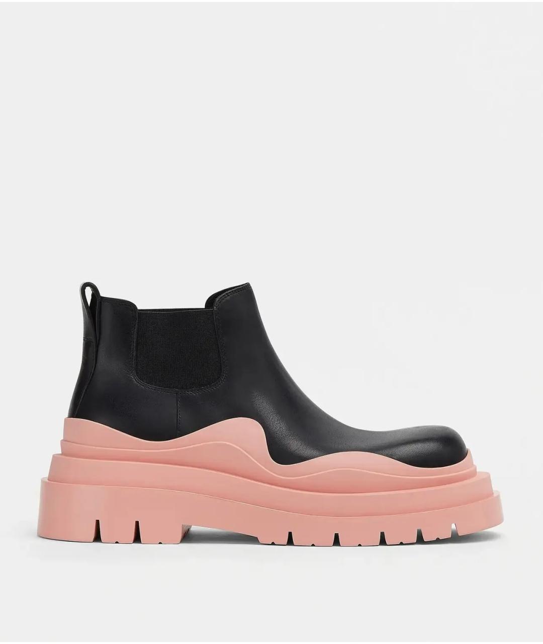 BOTTEGA VENETA Черные кожаные ботинки, фото 5