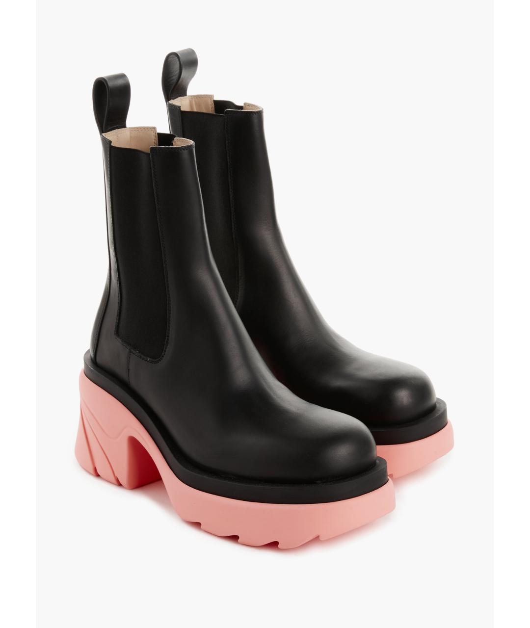 BOTTEGA VENETA Черные кожаные ботинки, фото 2