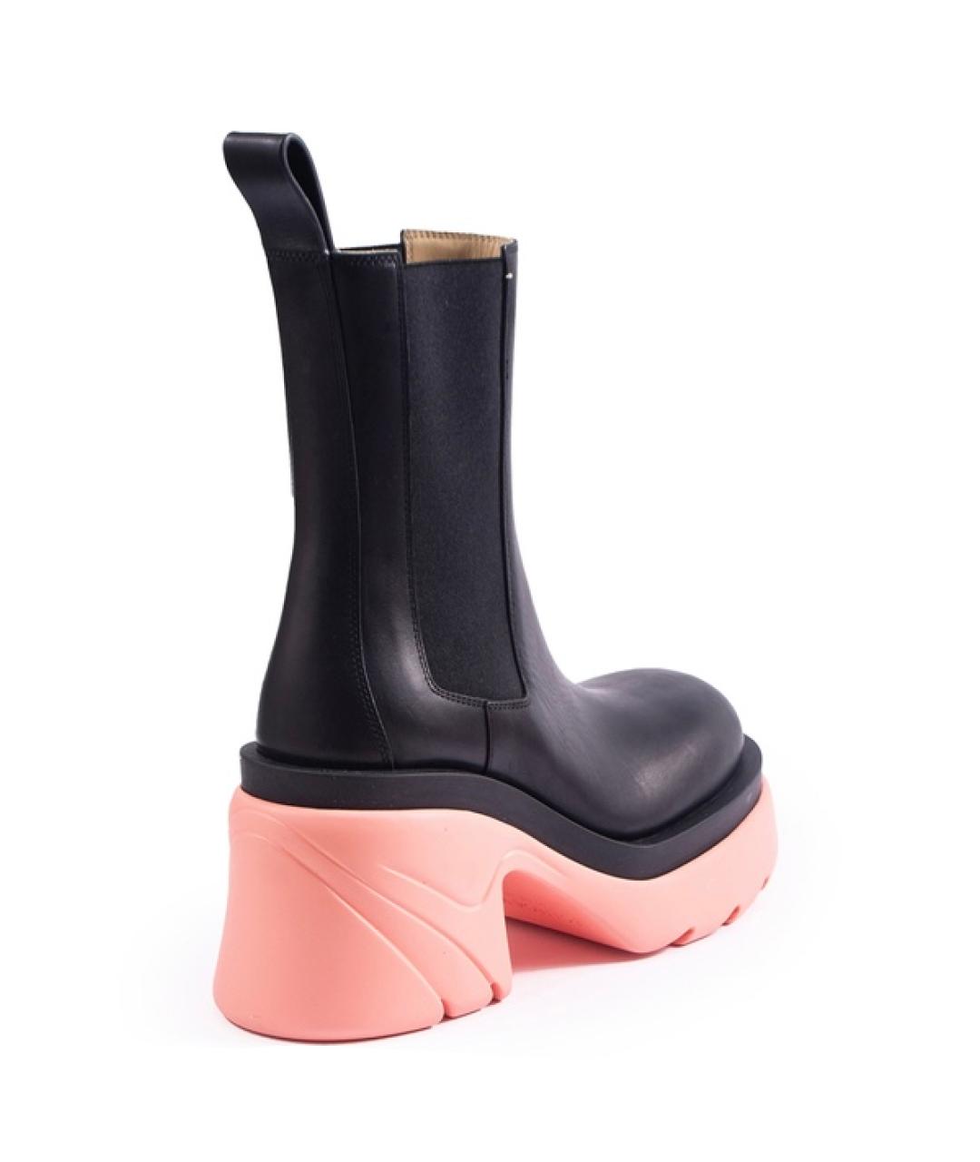 BOTTEGA VENETA Черные кожаные ботинки, фото 7