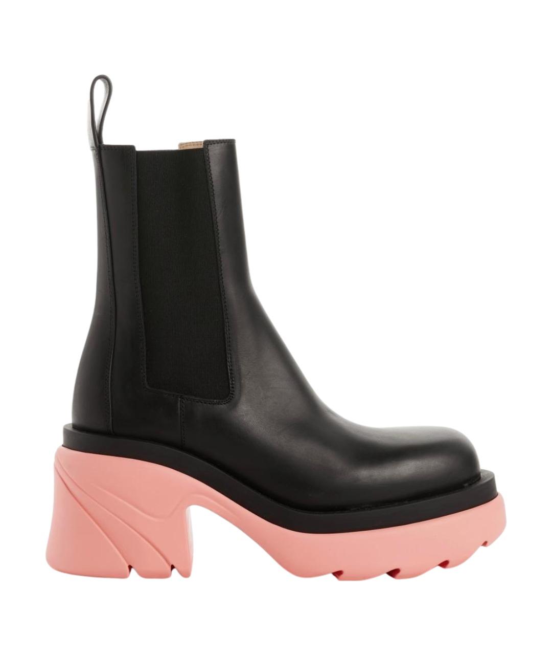 BOTTEGA VENETA Черные кожаные ботинки, фото 1