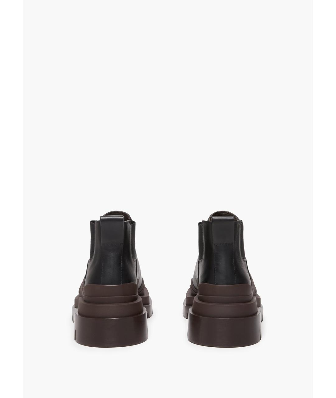 BOTTEGA VENETA Черные кожаные ботинки, фото 3