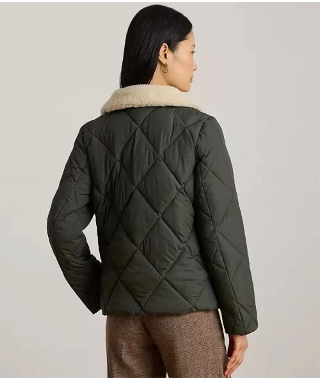 RALPH LAUREN Зеленая полиэстеровая куртка, фото 4