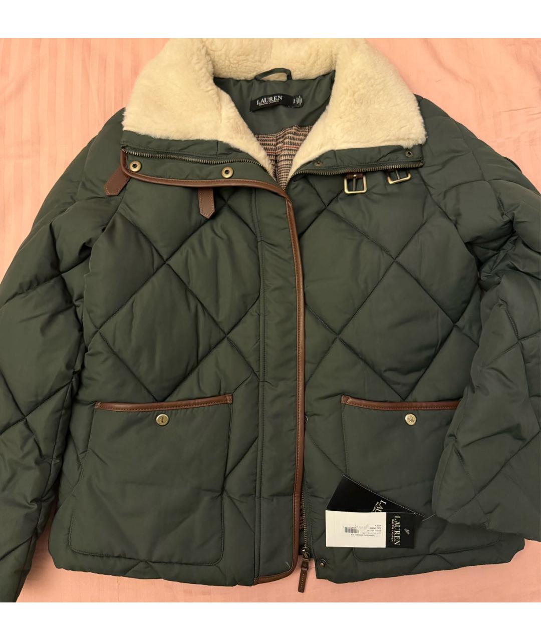 RALPH LAUREN Зеленая полиэстеровая куртка, фото 5