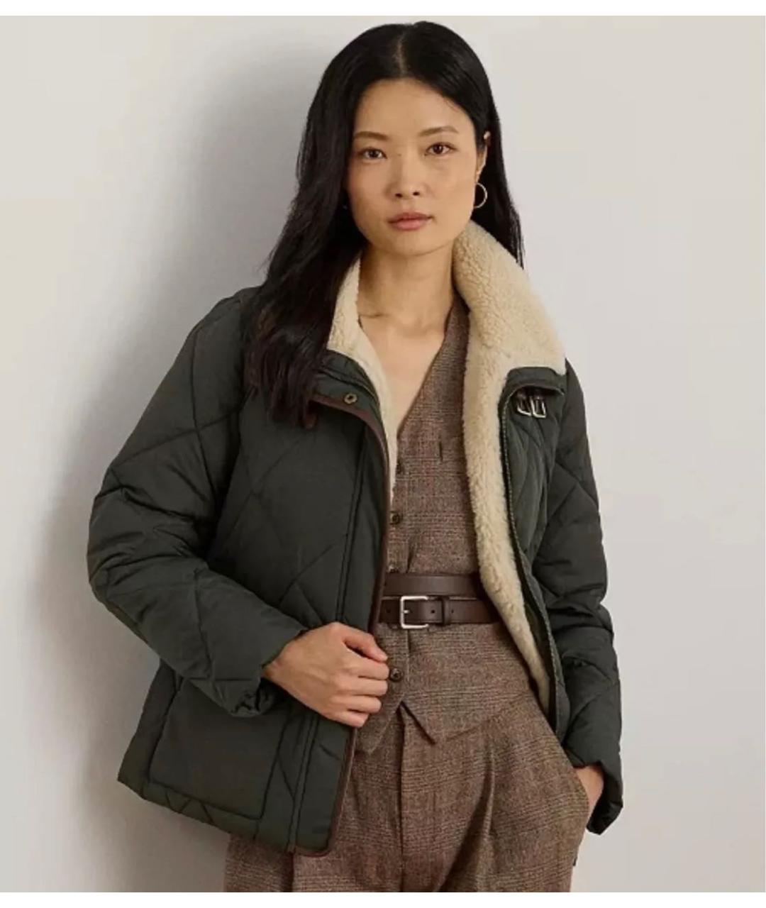 RALPH LAUREN Зеленая полиэстеровая куртка, фото 3