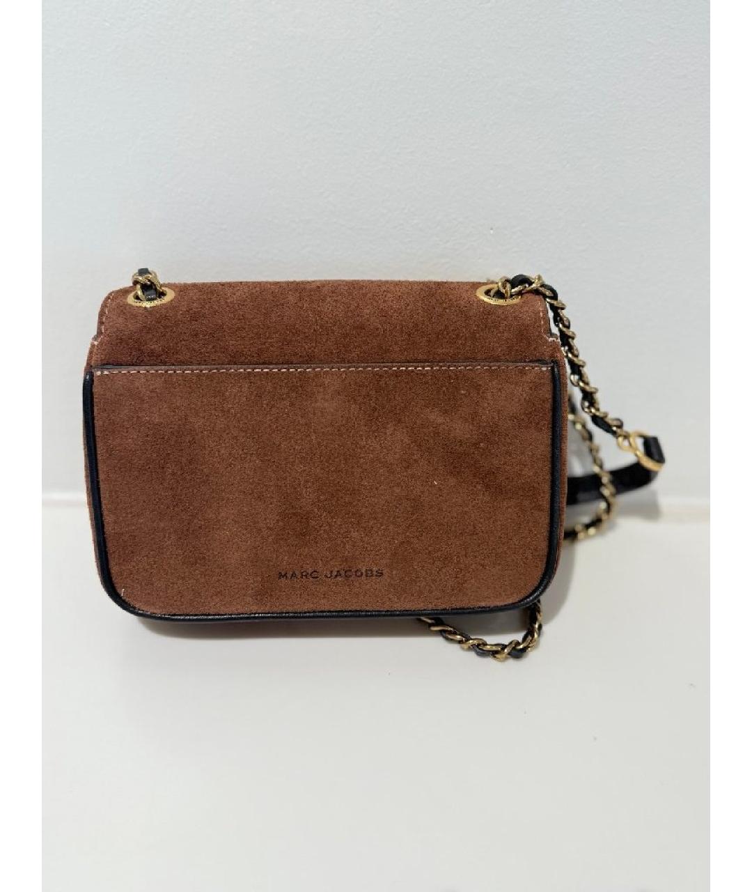 MARC JACOBS Коричневая замшевая сумка через плечо, фото 4