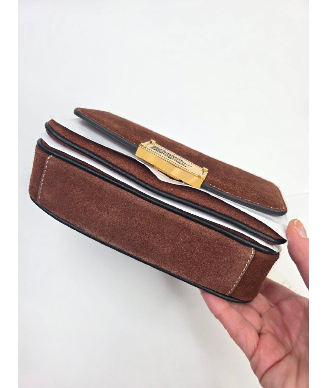 MARC JACOBS Коричневая замшевая сумка через плечо, фото 9