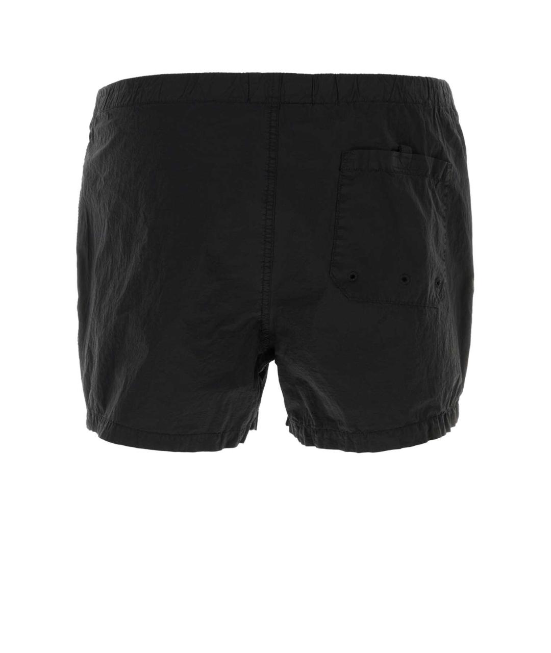 STONE ISLAND Черные полиамидовые шорты, фото 2