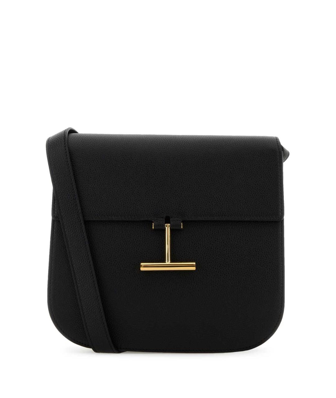TOM FORD Черная кожаная сумка через плечо, фото 1