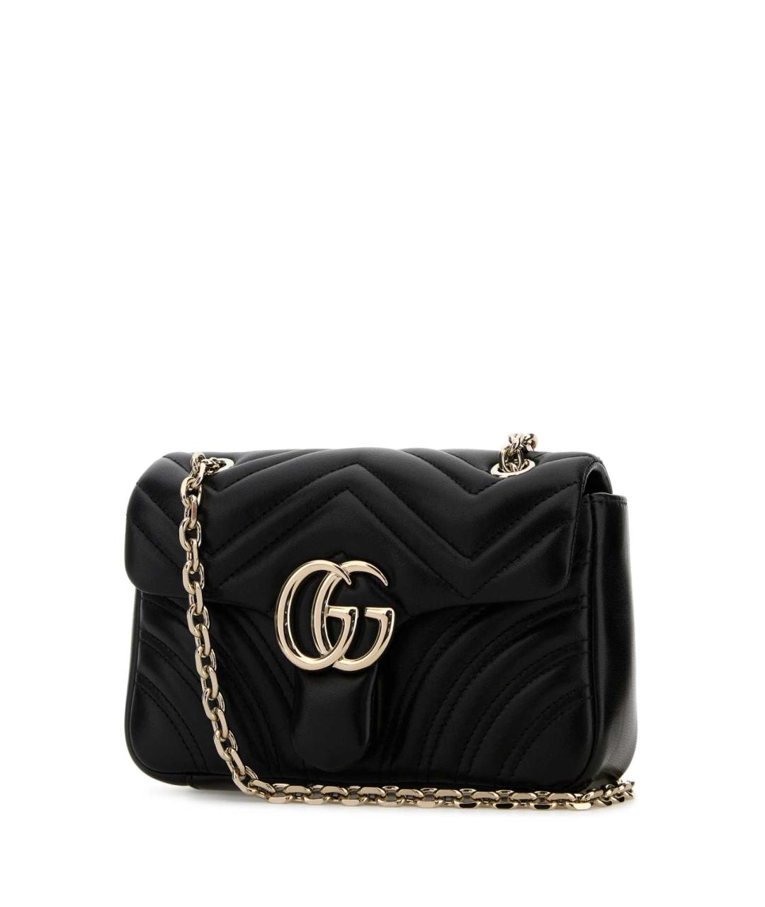 GUCCI Черная кожаная сумка через плечо, фото 2