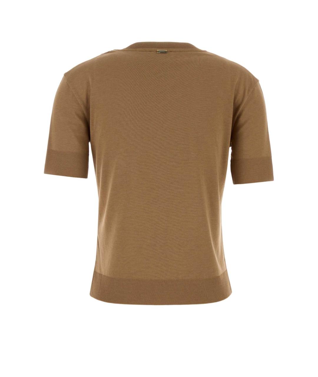 HERNO Коричневая футболка, фото 2