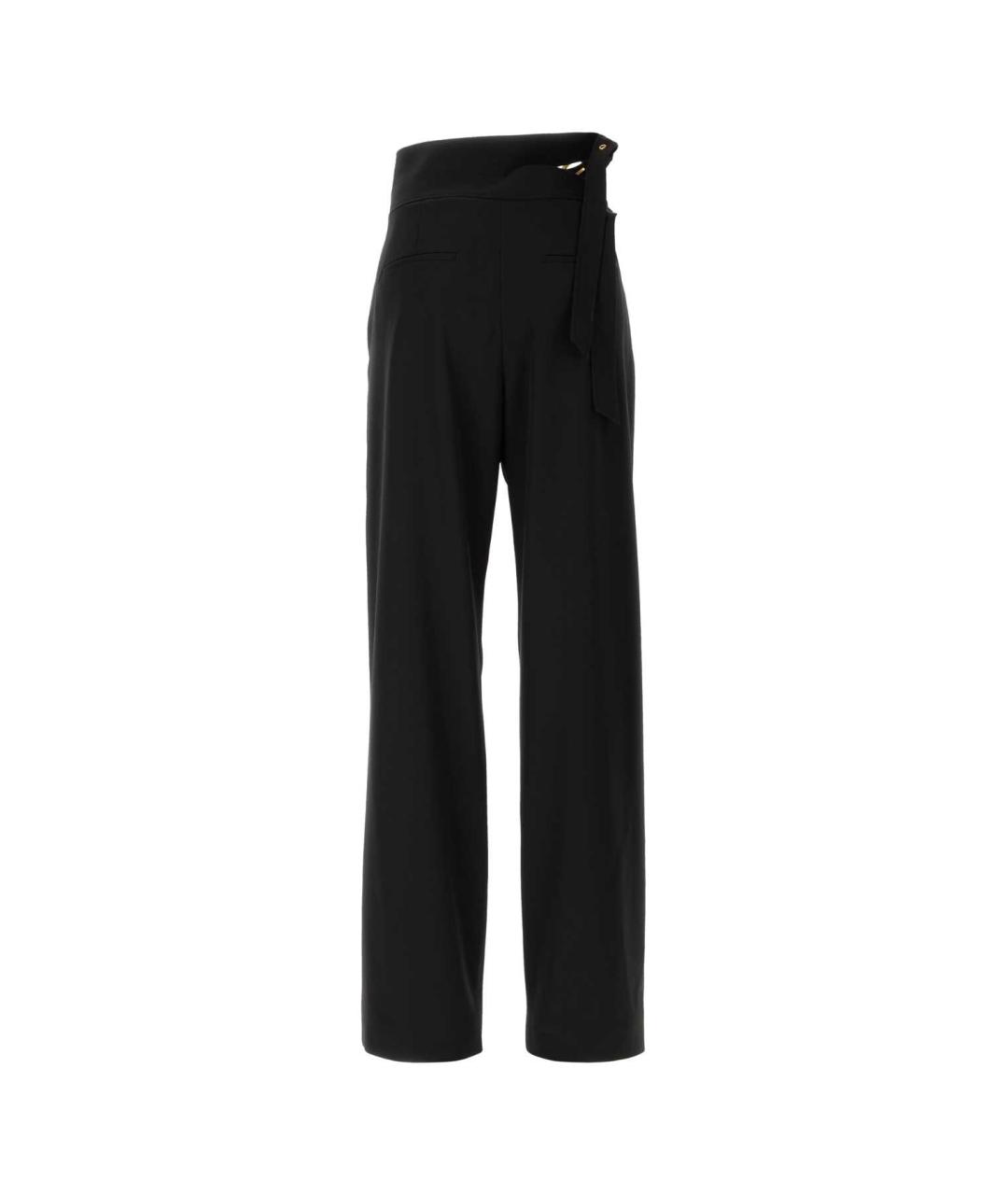 CHLOE Черные шерстяные прямые брюки, фото 2