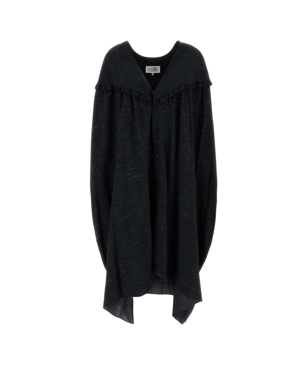 MM6 MAISON MARGIELA Черное ацетатное платье, фото 1