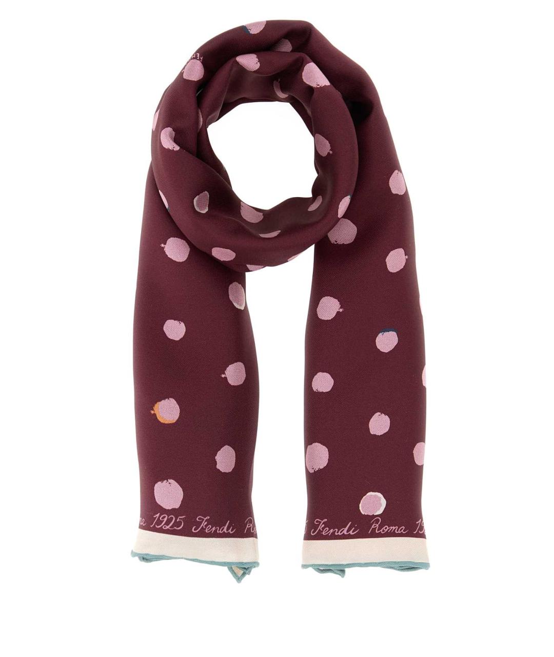 FENDI Мульти шелковый шарф, фото 1