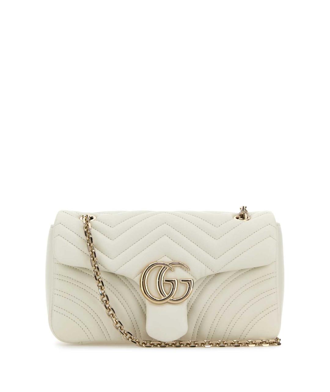 GUCCI Белая кожаная сумка через плечо, фото 1