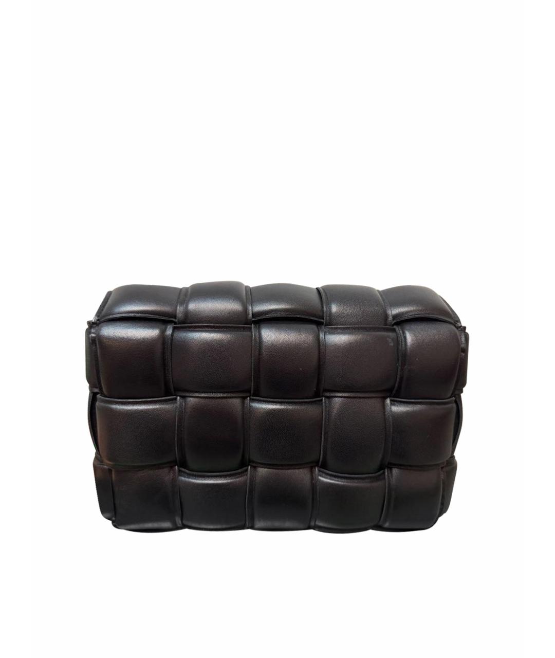 BOTTEGA VENETA Черная кожаная сумка через плечо, фото 1