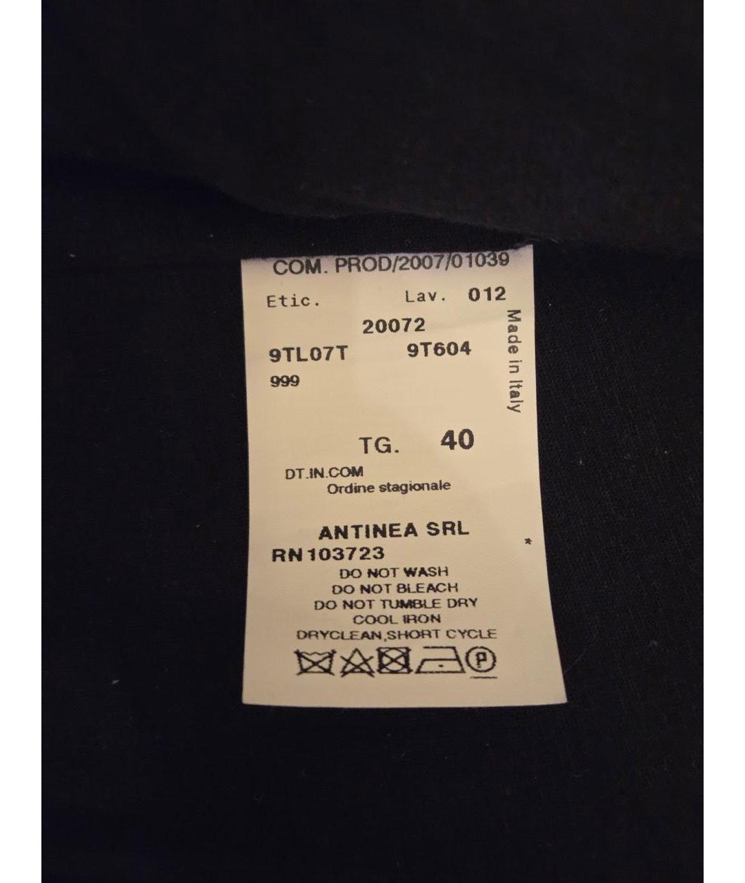 ARMANI COLLEZIONI Черное шерстяное пальто, фото 5