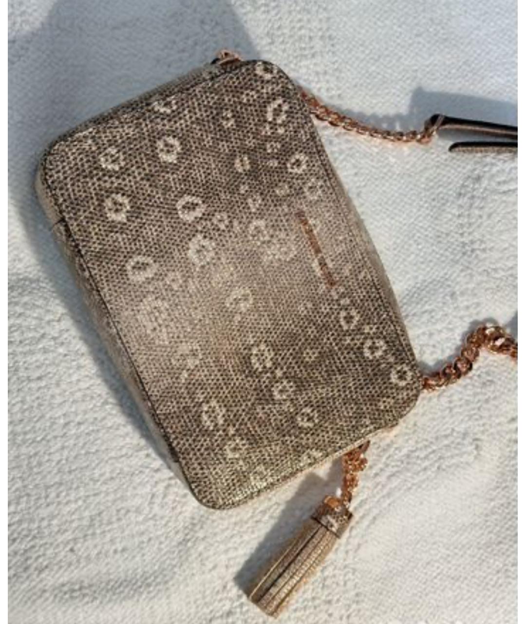 MICHAEL KORS Бежевая кожаная сумка через плечо, фото 2