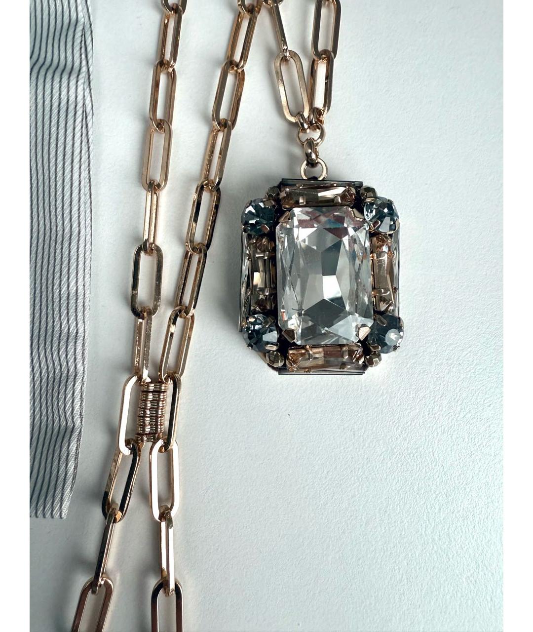 WEEKEND MAX MARA Золотое металлическое колье, фото 2