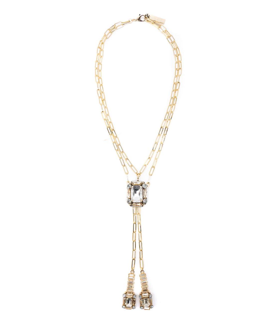 WEEKEND MAX MARA Золотое металлическое колье, фото 4