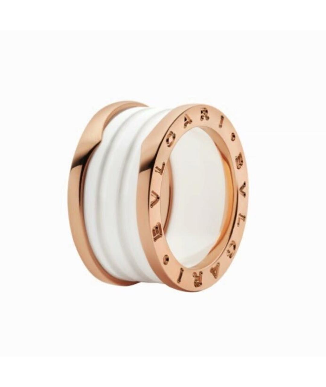 BVLGARI Белое кольцо из розового золота, фото 6