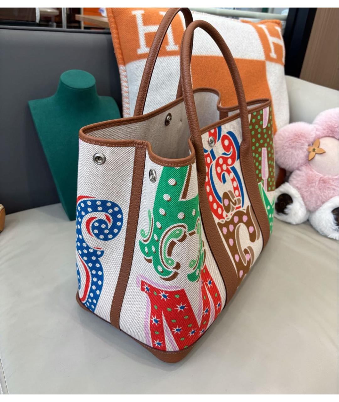 HERMES Мульти тканевая сумка тоут, фото 3