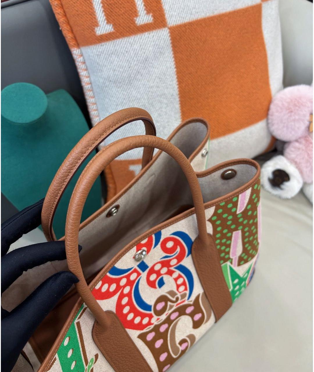 HERMES Мульти тканевая сумка тоут, фото 7