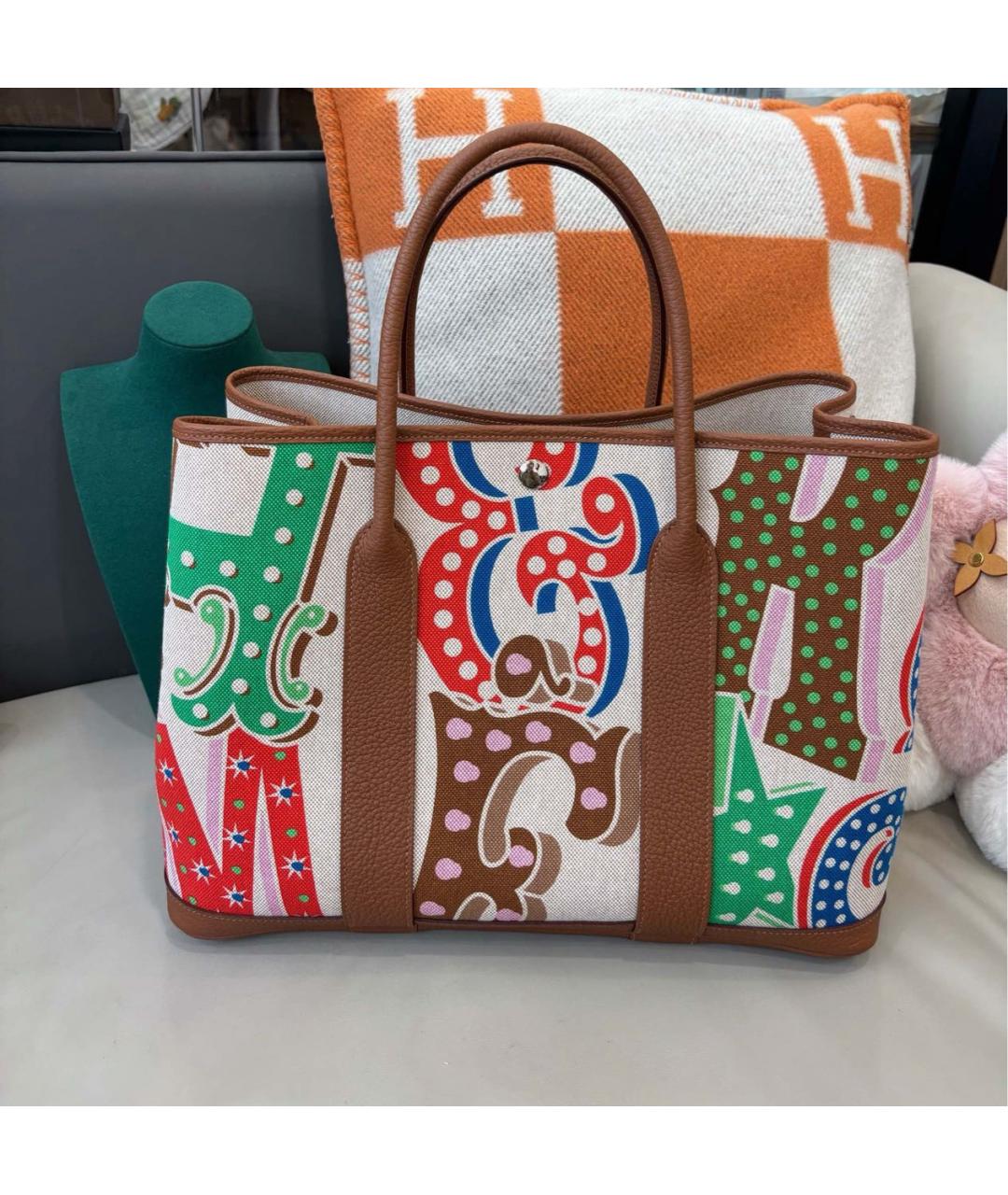 HERMES Мульти тканевая сумка тоут, фото 9