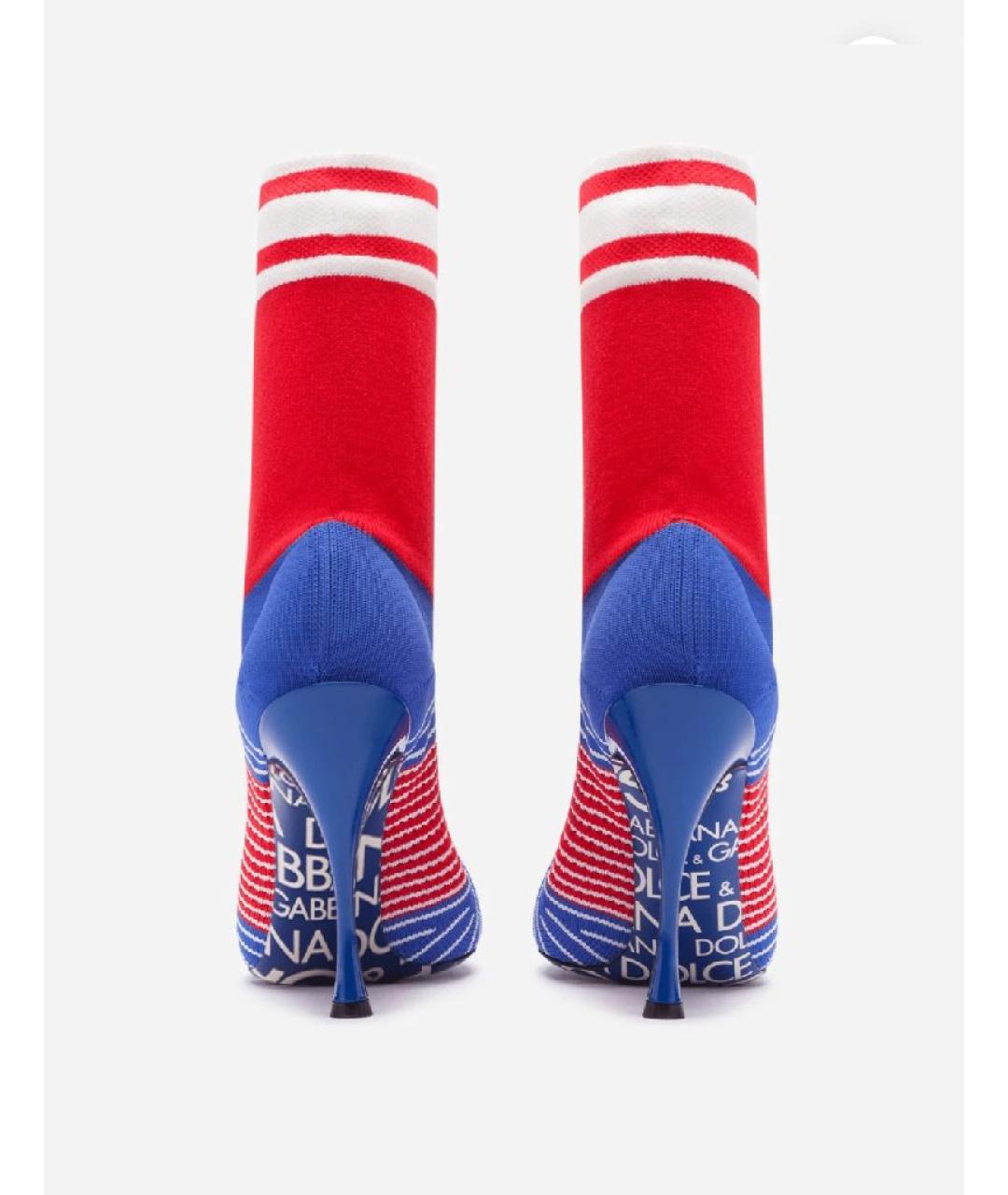 DOLCE&GABBANA Красные кожаные туфли, фото 6