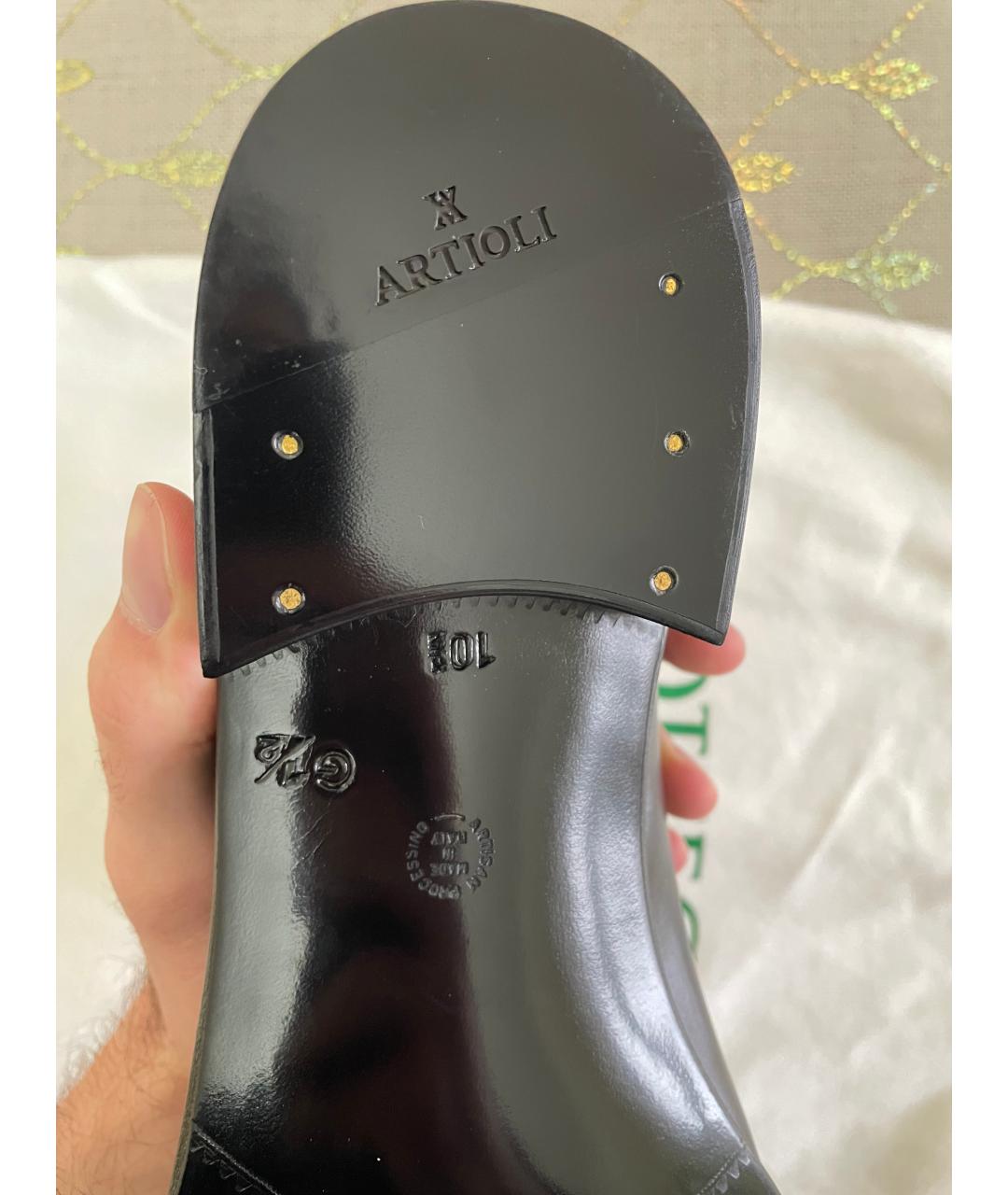 ARTIOLI Черные туфли из лакированной кожи, фото 6