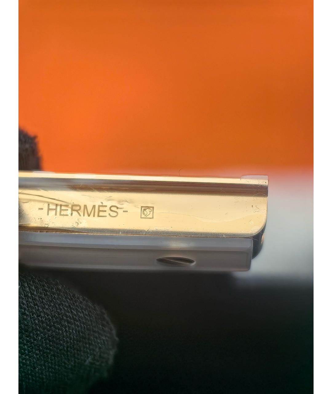 HERMES Черная сумка через плечо из экзотической кожи, фото 6