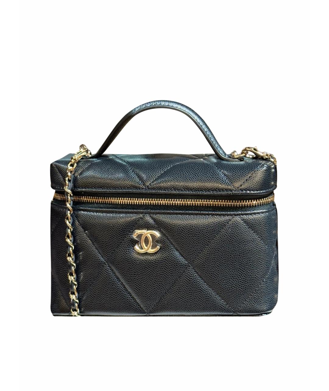 CHANEL Черная кожаная сумка через плечо, фото 1