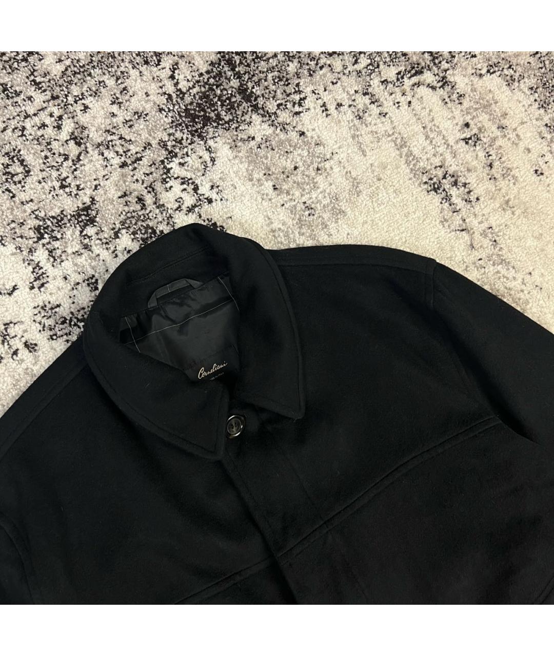 CORNELIANI Черное шерстяное пальто, фото 2
