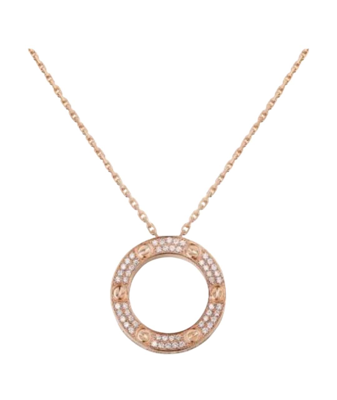 CARTIER Розовое колье из розового золота, фото 1