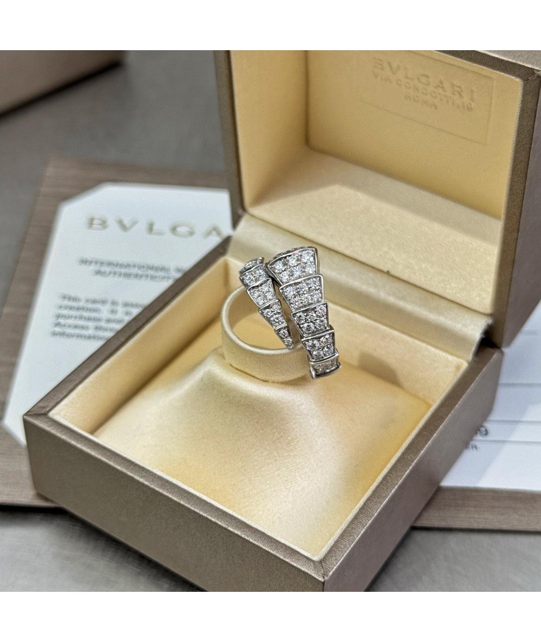 BVLGARI Серебряное кольцо из белого золота, фото 2