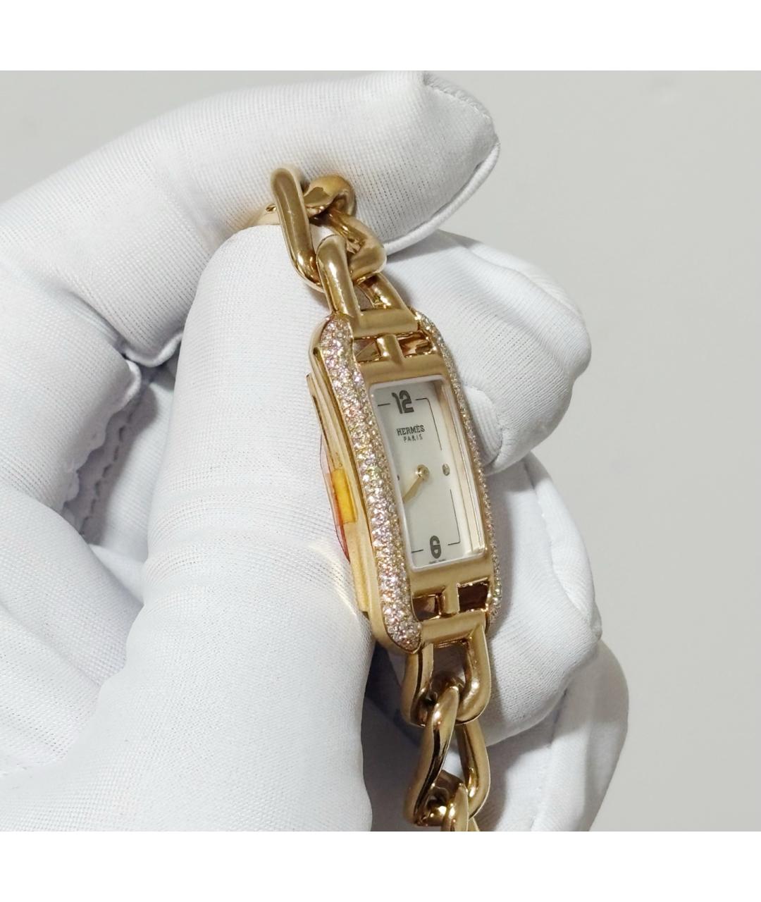 HERMES Белые жемчужные часы, фото 3