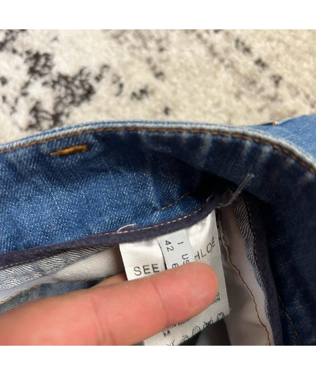 SEE BY CHLOE Голубые хлопковые шорты, фото 8