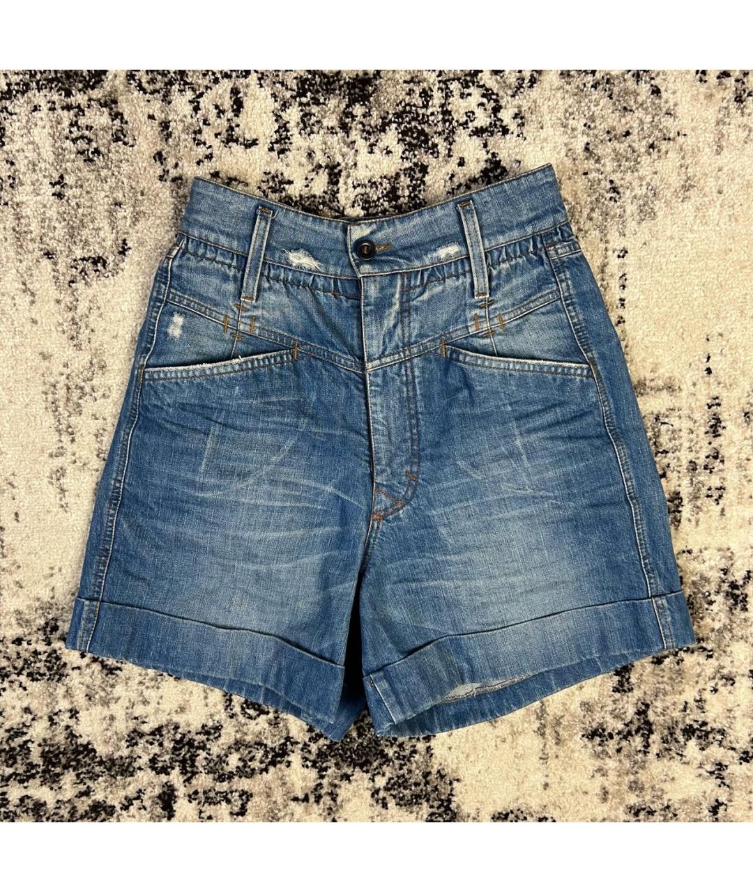 SEE BY CHLOE Голубые хлопковые шорты, фото 3