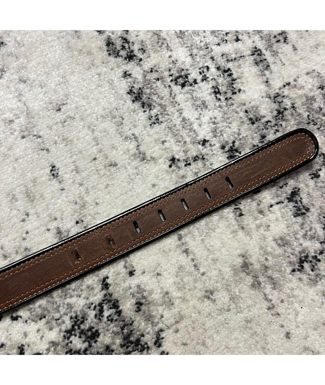 FENDI Коричневый кожаный ремень, фото 6