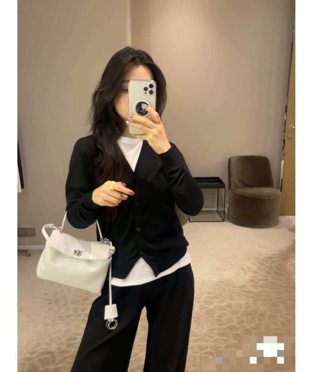 BALENCIAGA Белая кожаная сумка с короткими ручками, фото 2