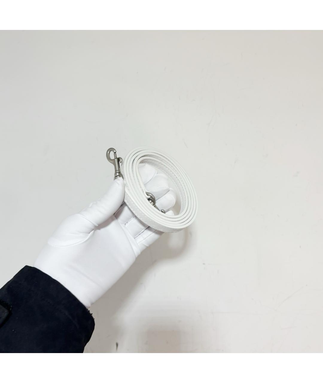 BALENCIAGA Белая кожаная сумка с короткими ручками, фото 5