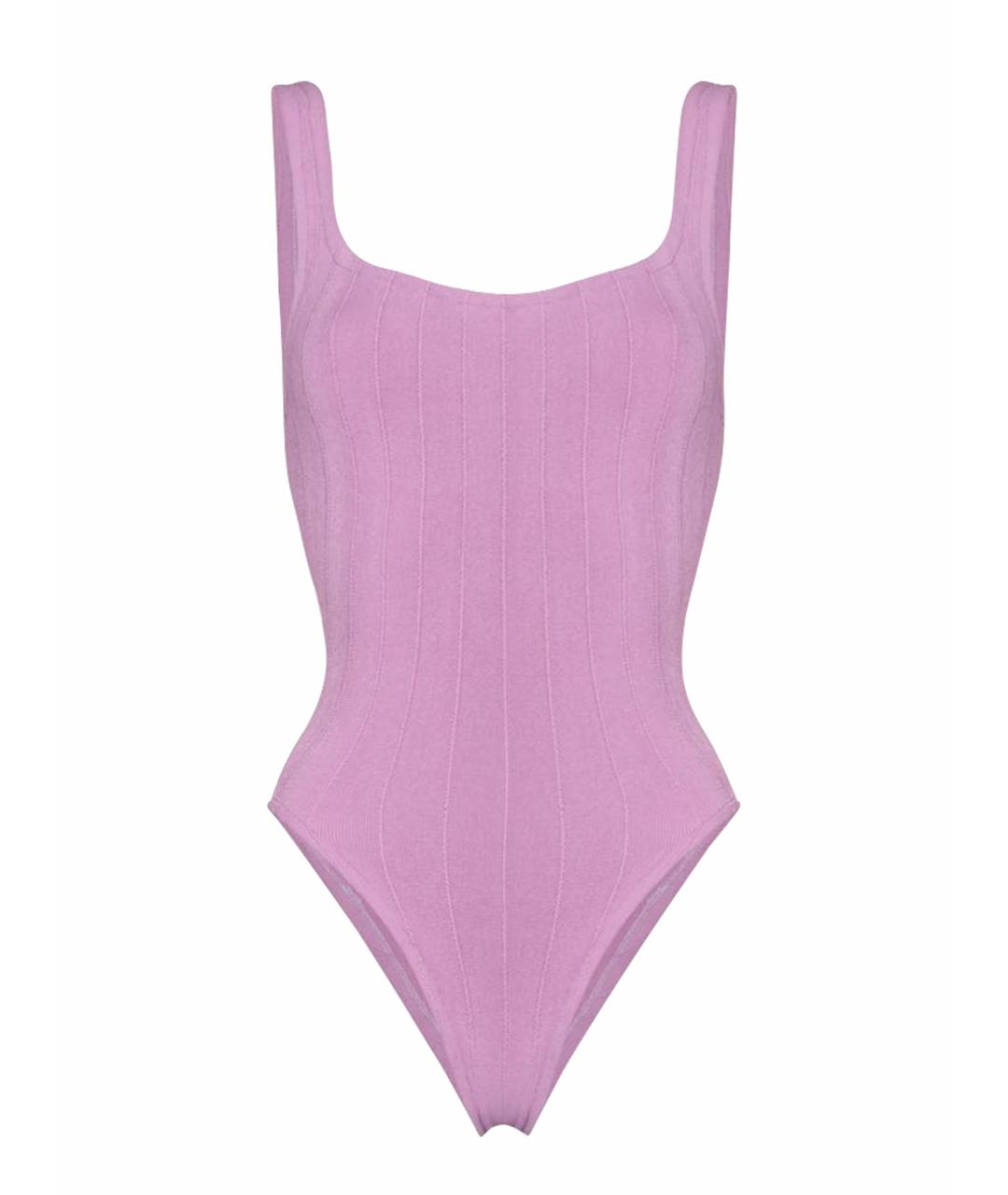 HUNZA G Фиолетовый купальник, фото 1