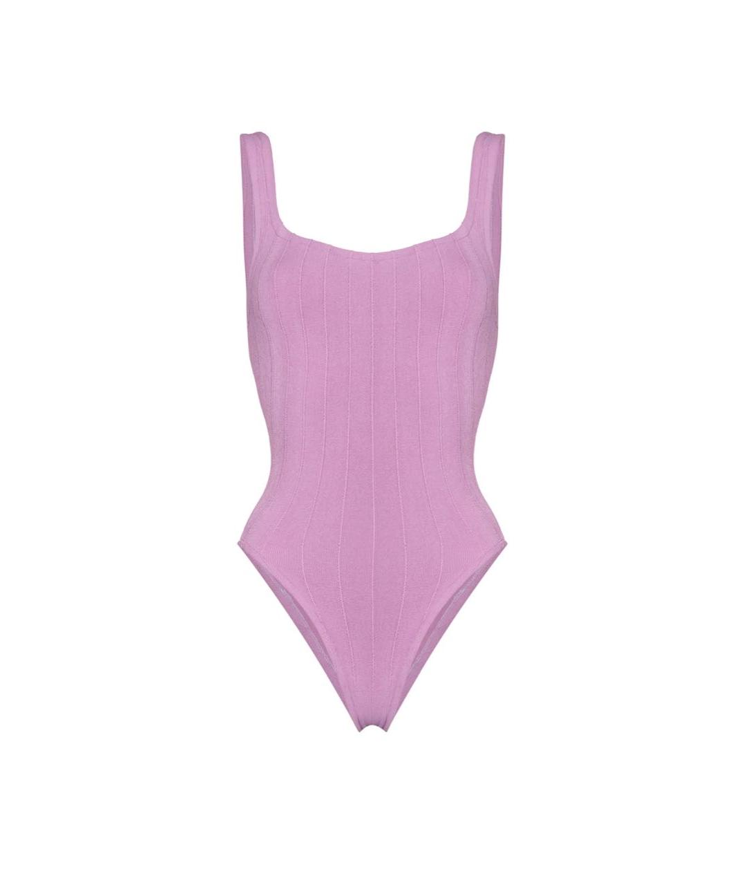 HUNZA G Фиолетовый купальник, фото 9