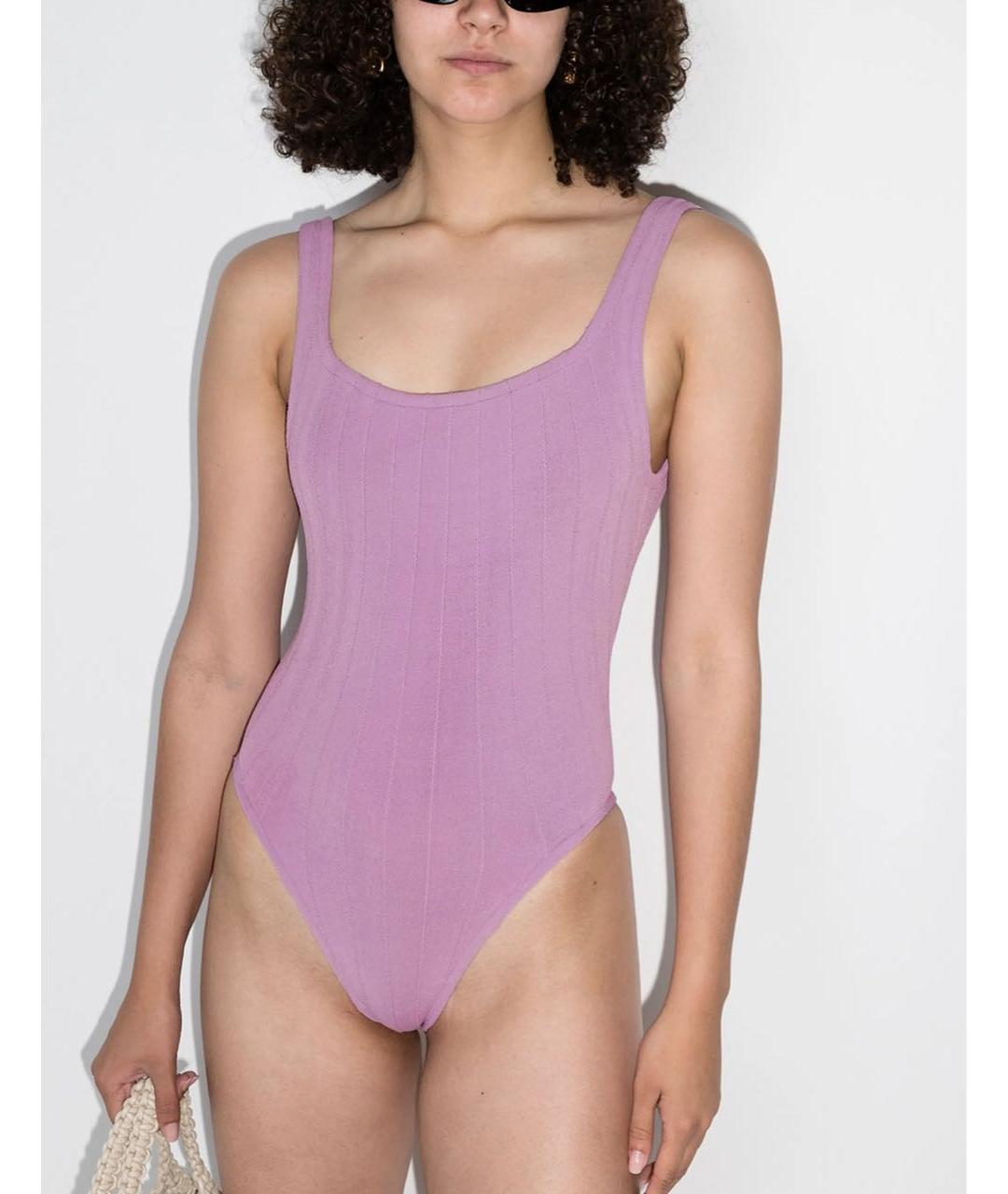 HUNZA G Фиолетовый купальник, фото 3