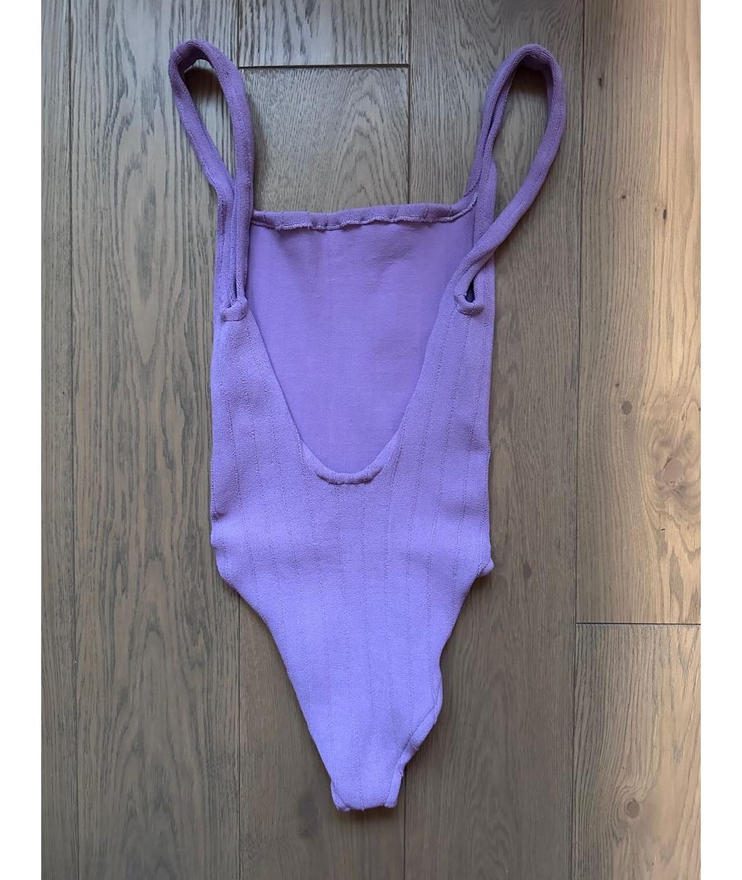 HUNZA G Фиолетовый купальник, фото 5
