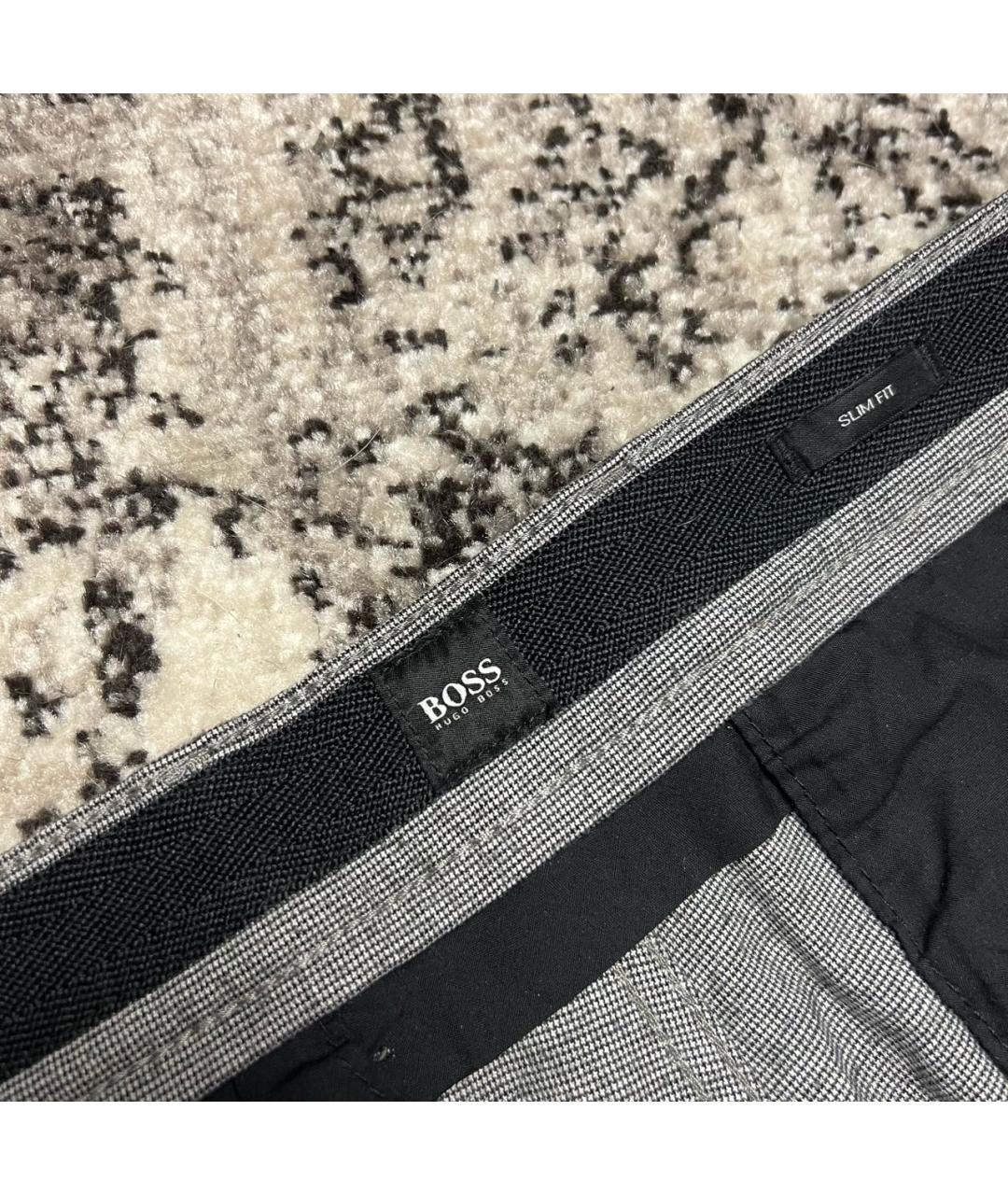 HUGO BOSS Серые повседневные брюки, фото 6