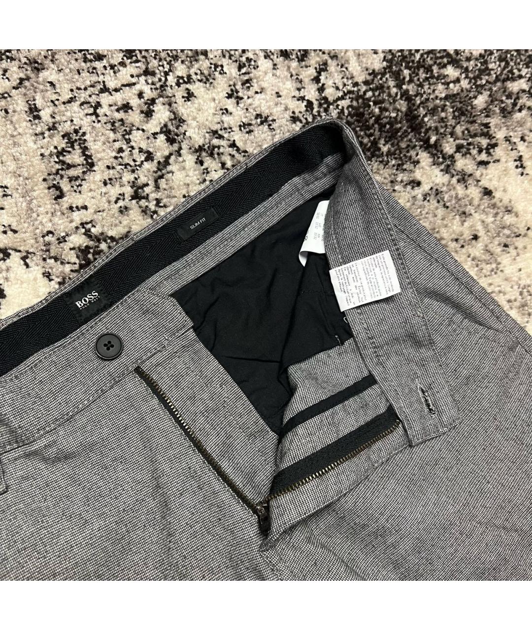 HUGO BOSS Серые повседневные брюки, фото 5