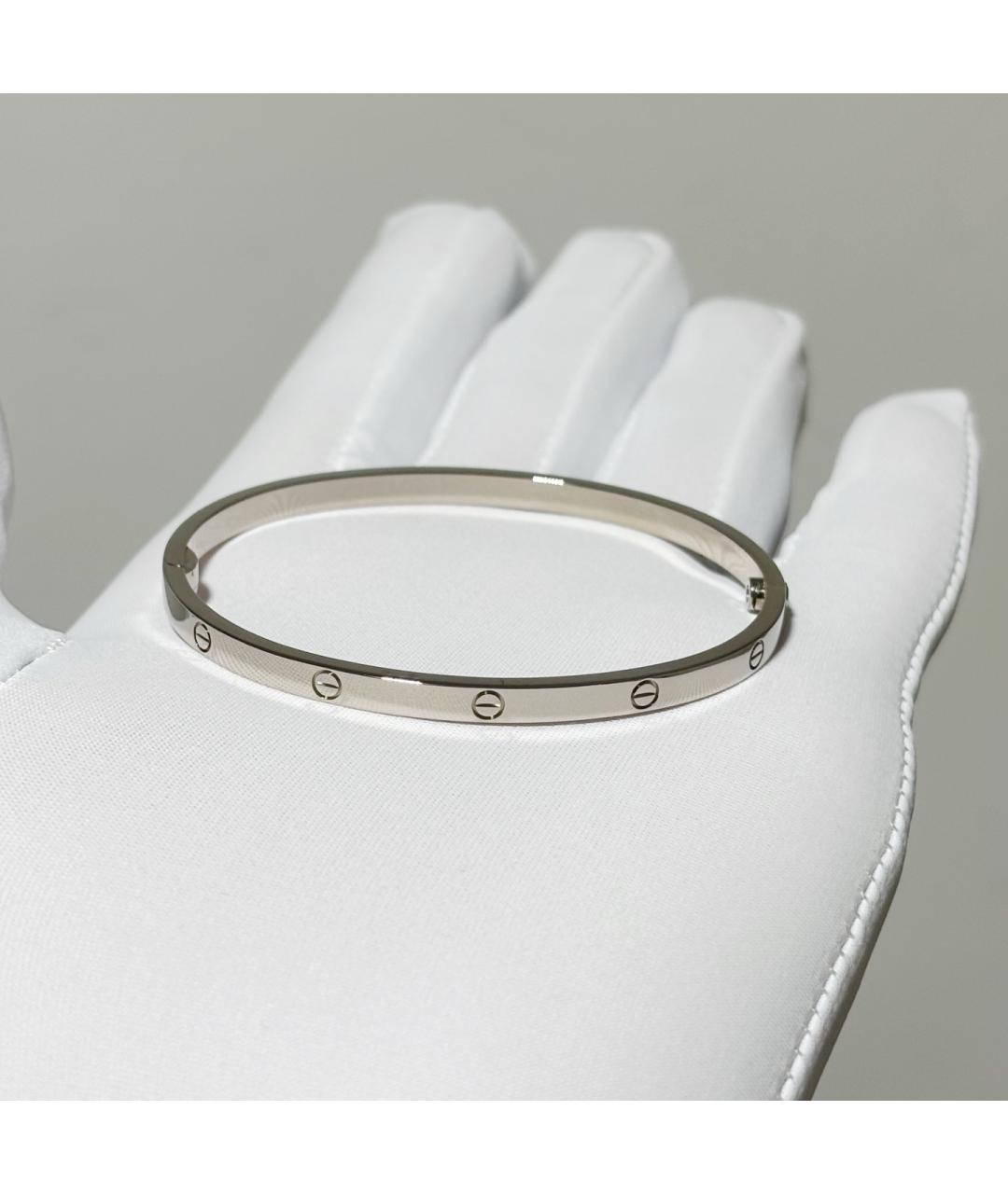 CARTIER Серебрянный браслет из белого золота, фото 3